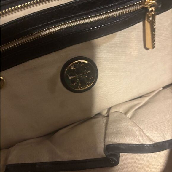 Tory Burch Bombe Leather Tote logo purse designer handbag t design accessory bag - Picture 10 of 14